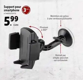 Lidl Support Pour Smartphone offre