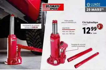Lidl Cric Hydraulique Ultimate Speed offre