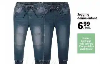 Lidl Jogging Denim Enfant offre