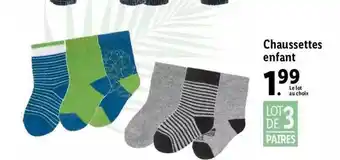 Lidl Chaussettes Enfant offre