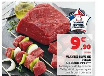 U Express Viande Bovine : Pièce à Brochette offre