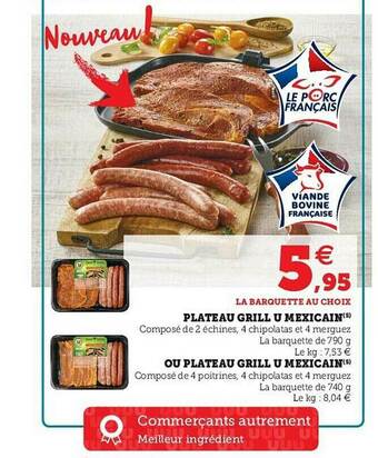 U Express Plateau Grill U Mexicain Ou Plateau Grill U Mexicain offre