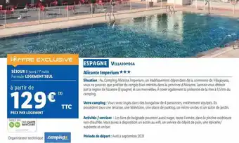 Lidl Espagne Villajoyosa offre