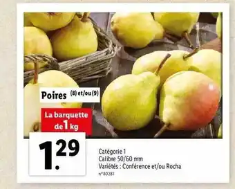 Lidl Poires offre