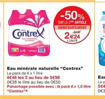 Monoprix Eau Minerale Naturelle Contrex offre