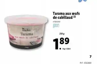 Lidl Tarama Aux Oeufs De Cabillaud offre