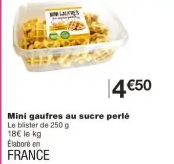 Monoprix Mini Gaufres Au Sucre Perle offre