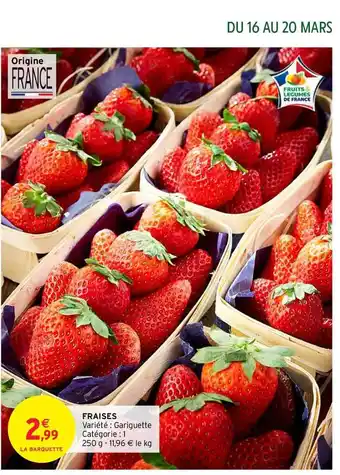 Intermarché Fraises offre