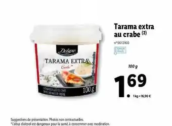 Lidl Tarama Extra Au Crabe Deluxe offre