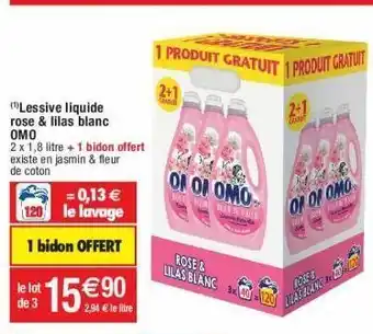 Cora x Carrefour Lessive liquide omo offre