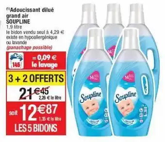 Cora x Carrefour Adoucissant soupline offre