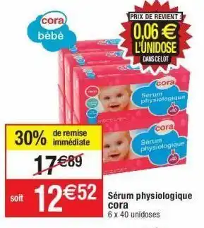Sérum physiologique cora