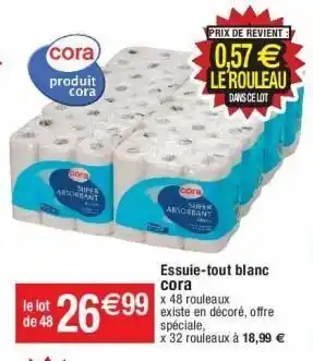 Cora x Carrefour Essuie tout cora offre