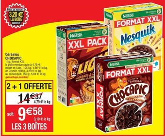 Cora x Carrefour Céréales chocapic nestlé offre