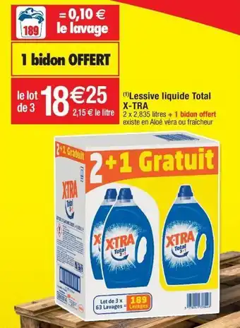 Cora x Carrefour Lessive liquide x-tra offre