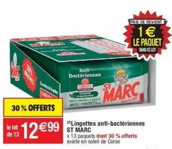 Cora x Carrefour Lingettes st marc offre