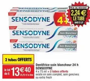 Cora x Carrefour Dentifrice sensodyne offre