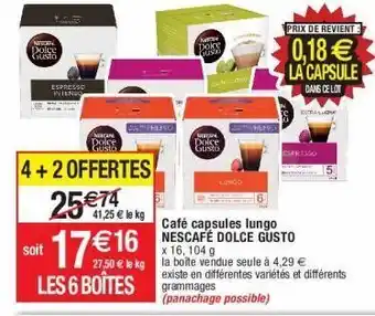 Cora x Carrefour Capsules de café nescafé offre