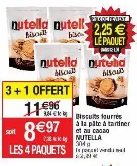 Cora x Carrefour Biscuits nutella offre