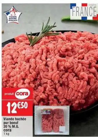 Cora x Carrefour Viande hachée cora offre