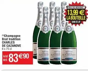 Cora x Carrefour Champagne brut charles de cazanove offre