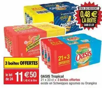 Cora x Carrefour Boissons oasis offre