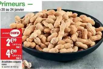 Cora x Carrefour Cacahuètes cora offre
