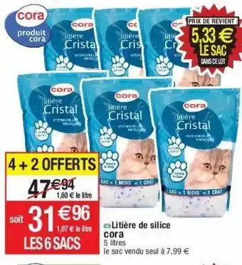 Cora x Carrefour Litière cora offre