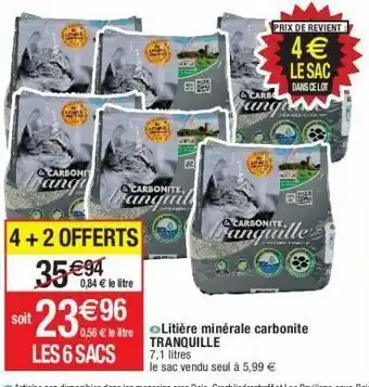 Cora x Carrefour Litière pour chats offre