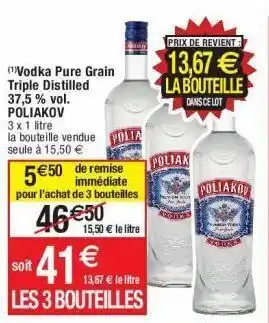 Cora x Carrefour Vodka poliakov offre