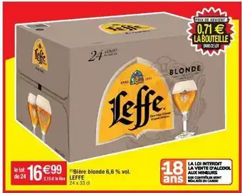 Cora x Carrefour Bière blonde leffe offre