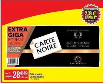Cora x Carrefour Café moulu carte noire offre