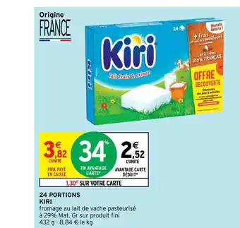 Intermarché 24 Portions Kiri offre