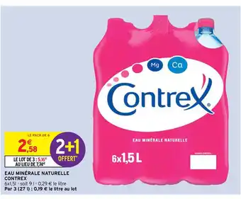 Intermarché Eau Minérale Naturelle Contrex offre