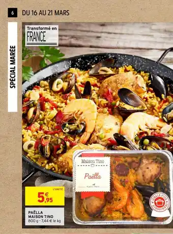 Intermarché Paëlla Maison Tino offre
