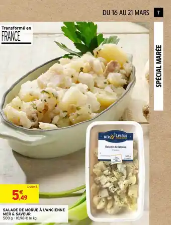 Intermarché Salade De Morue à L'ancienne Mer & Saveur offre