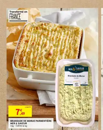 Intermarché Brandade De Morue Parmentière Mer & Saveur offre