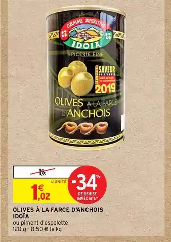 Olives à La Farce D'anchois Idoïa