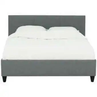 Lit adulte 140x190 cm adel coloris gris sawana