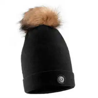 Decathlon Bonnet avec pompon poivre blanc 6180 black femme offre