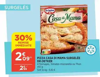 Pizza casa di mama surgelée dr.oetker
