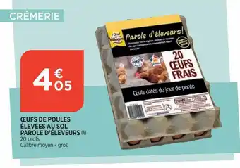 Œufs de poules élevées au sol parole d'éleveurs