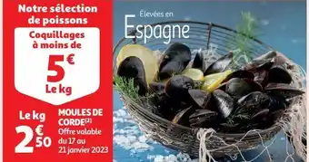 Auchan Supermarché Moules de corde(2) offre