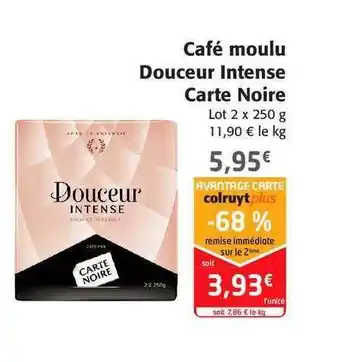 Colruyt Café moulu douceur intense carte noire offre
