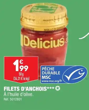 Filets d'anchois