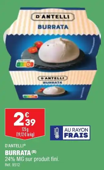 ALDI Burrata D'ANTELLI offre