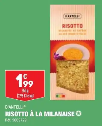 ALDI Risotto à la milanaise D'ANTELLI offre