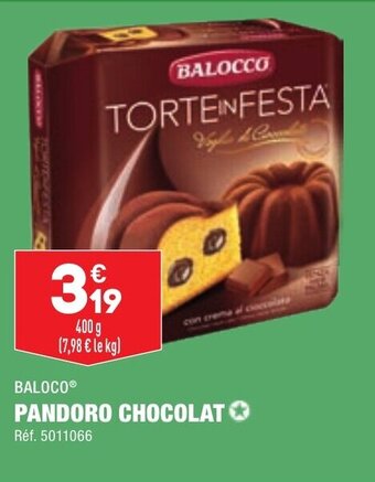 ALDI Pandoro chocolat BALOCO offre