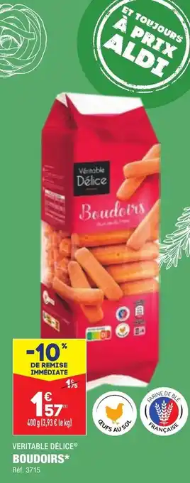 ALDI Boudoirs VERITABLE DÉLICE offre