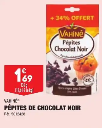 ALDI Pépites de chocolat noir offre